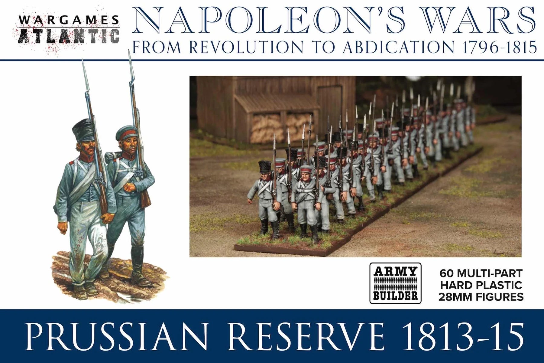 Prussian Reserve (1813-1815), 28 mm Scale Model Plastic Figures Box Art