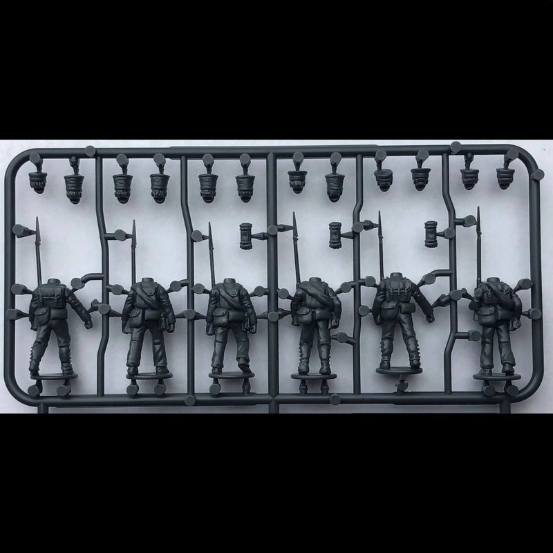 Prussian Reserve (1813-1815), 28 mm Scale Model Plastic Figures Back of Example Frame