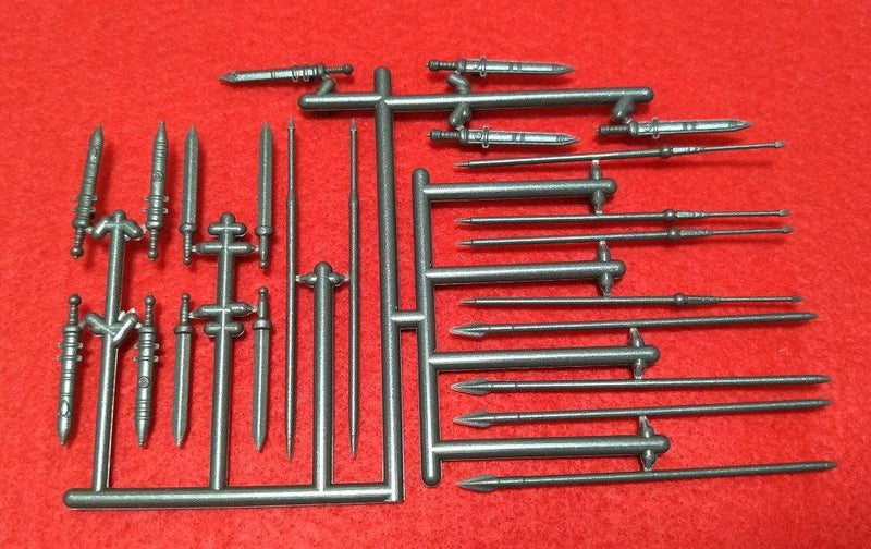 Early Imperial Roman Legionaries (Legio II Augusta), 60 mm (1/30) Scale Plastic Figures Weapons