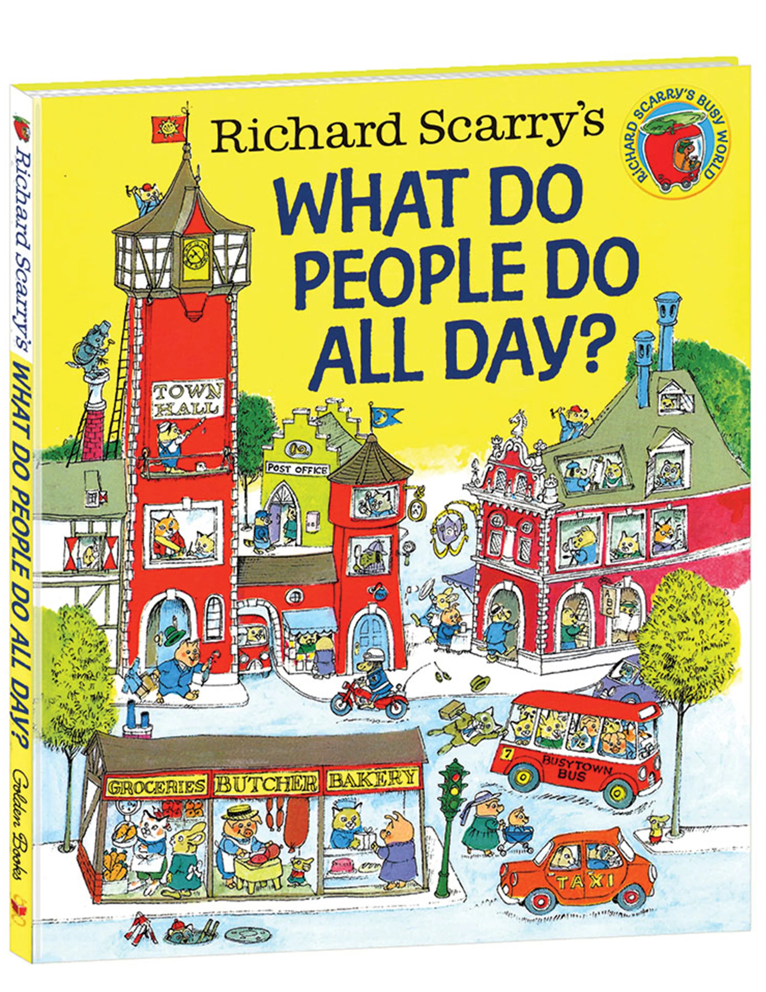 What Do People Do All Day?  Hardcover Book By Richard Scarry