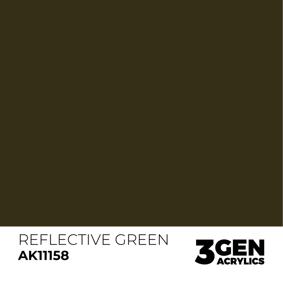 Modern Russian Colors Vol 1 Acrylic Paint Set Reflective Green Color Sample