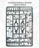 Norman Unarmored Cavalry, 28 mm Scale Model Plastic Figures Rider Sprue