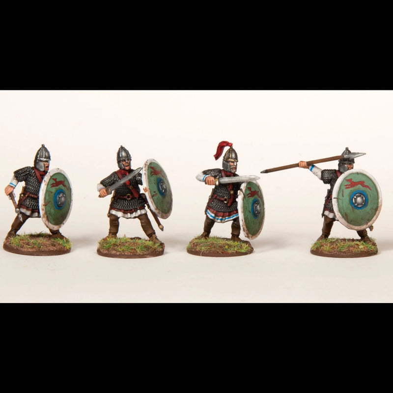 Later Roman Legionaries (1) Lorica Hamata, 28 mm Scale Model Plastic Figures Close up Poses 2