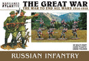 Russian Infantry (1914-1918), 28 mm Scale Model Plastic Figures