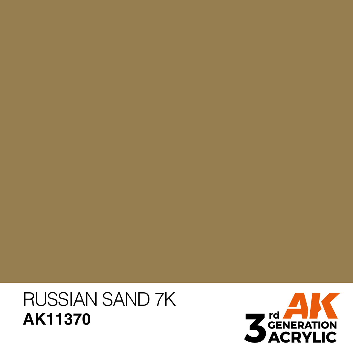WWII Soviet Tank Colors Acrylic Paint Set Russian Sand 7K Color Sample