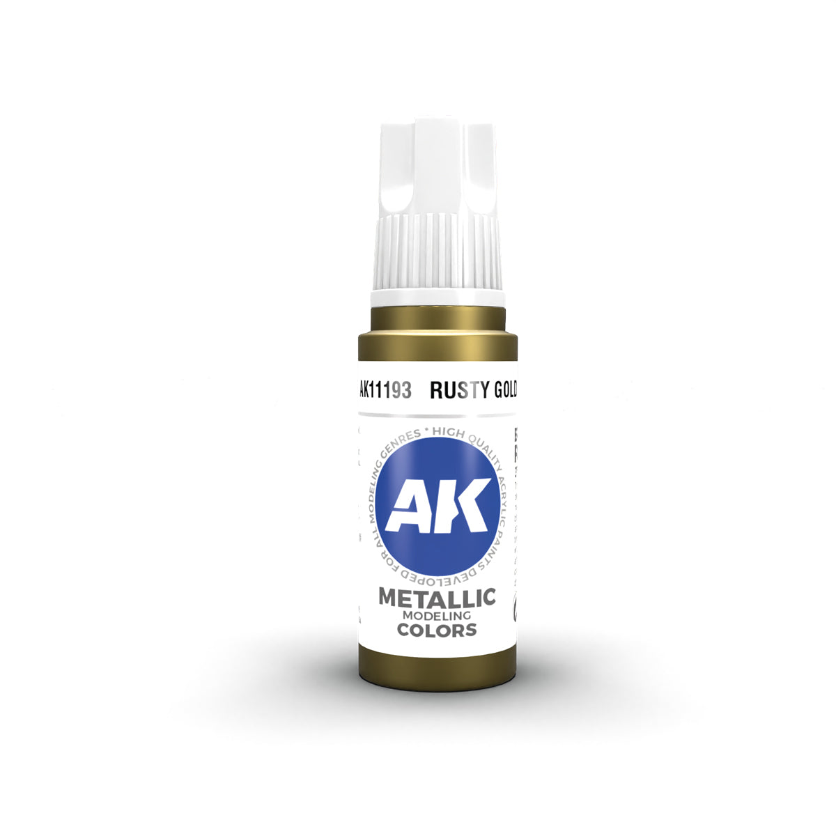 Leather And Buckles Acrylic Paint Set (Box of 6 Paints) Rusty Gold Bottle