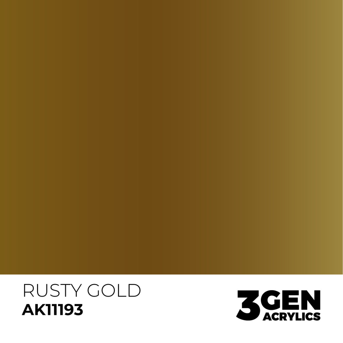 Leather And Buckles Acrylic Paint Set (Box of 6 Paints) Rusty Gold Color Sample