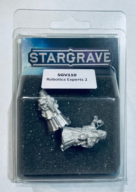 Stargrave Robotics Experts II, 28 mm Scale Model Metal Figures Packaging