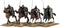 SAGA Age Of Crusades, Milites Christi Mounted Brothers (Hearthguard), 28 mm Scale Metallic Figures With Spears