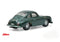 Porsche 356A Coupe (Metallic Green) 1:87 (HO) Scale Diecast Model Right Rear View