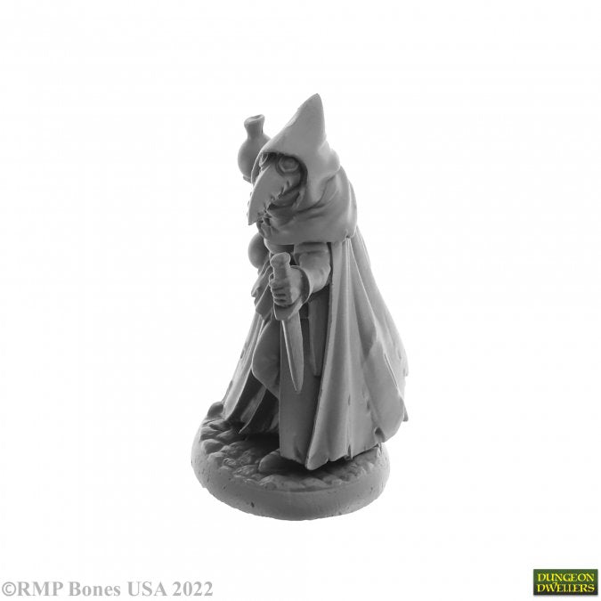 Reaper Miniatures Sister Hazel Plague Doctor 28mm unpainted plastic figure side view