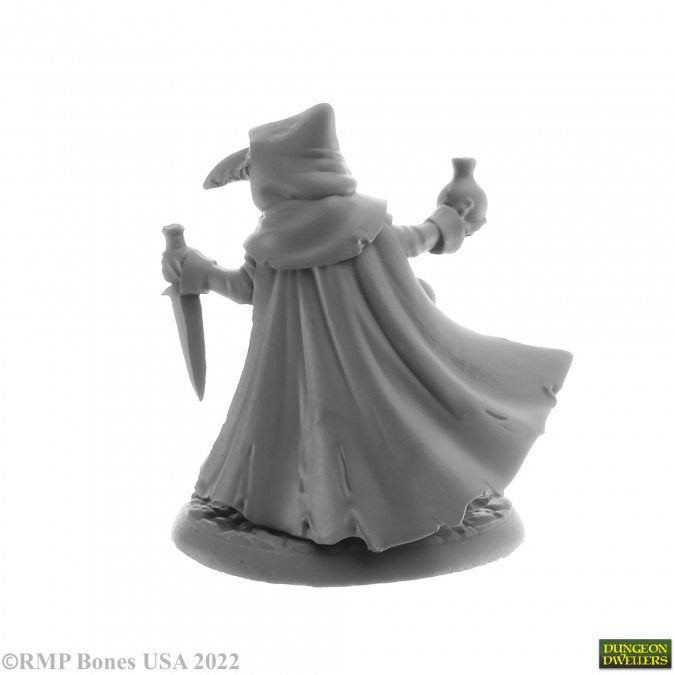 Reaper Miniatures Sister Hazel Plague Doctor 28mm unpainted plastic figure back view