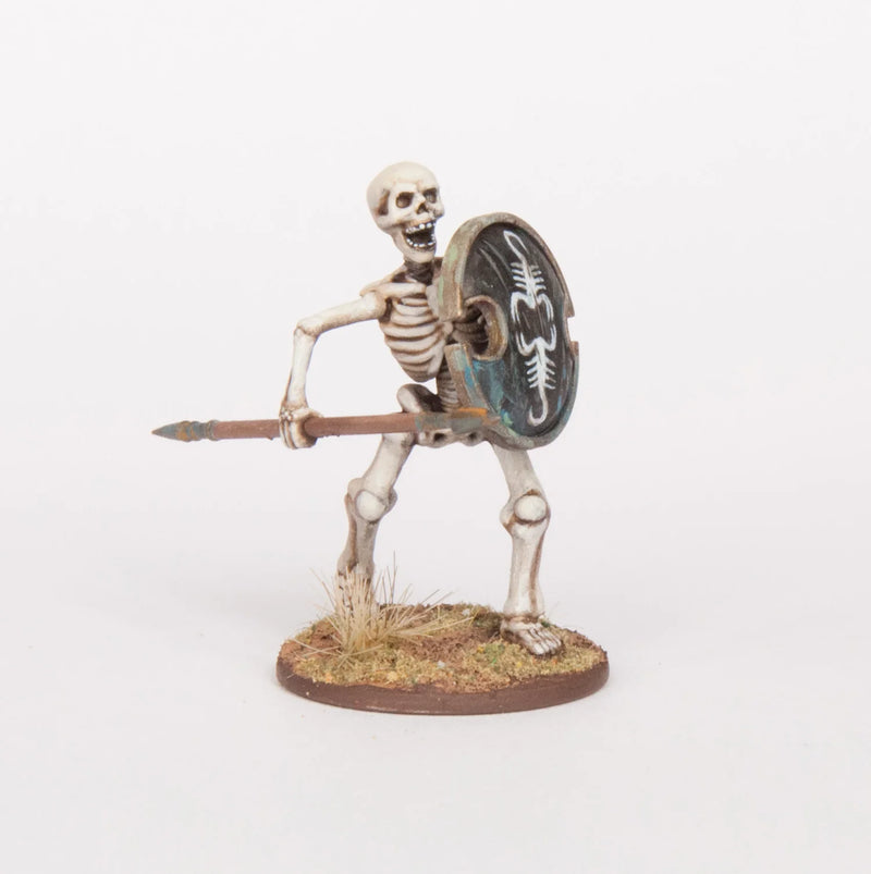 Skeleton Warriors, 28 mm Scale Model Plastic Figures Spearman