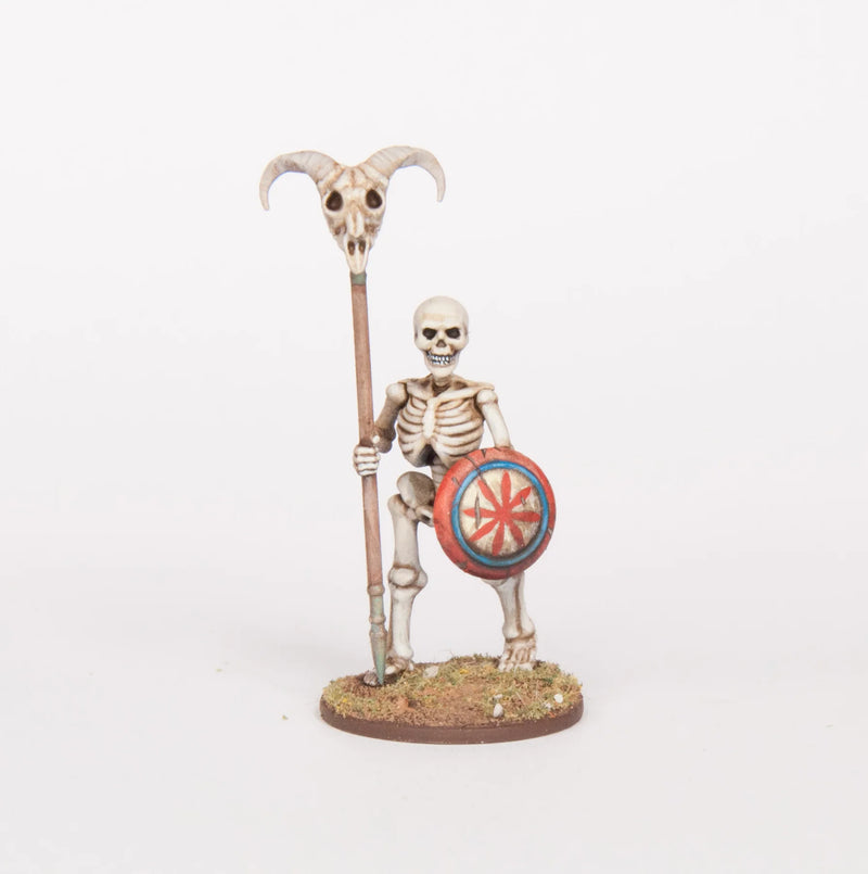 Skeleton Warriors, 28 mm Scale Model Plastic Figures Spearman
