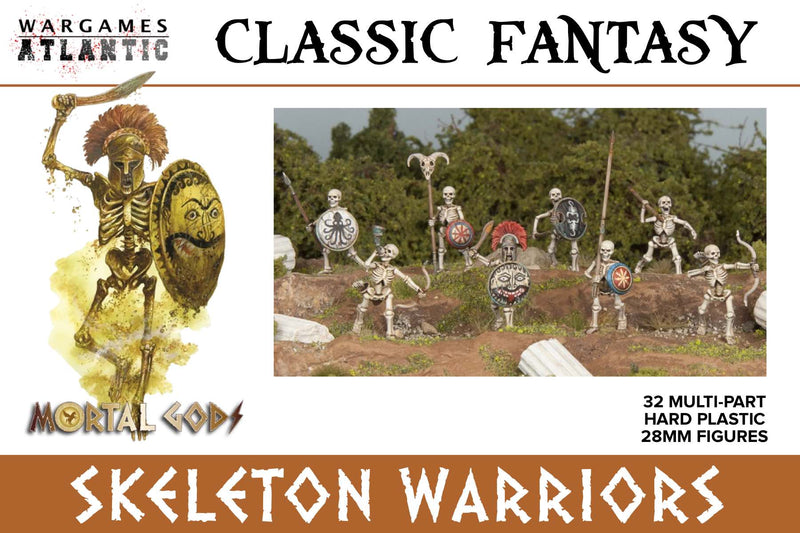Skeleton Warriors, 28 mm Scale Model Plastic Figures