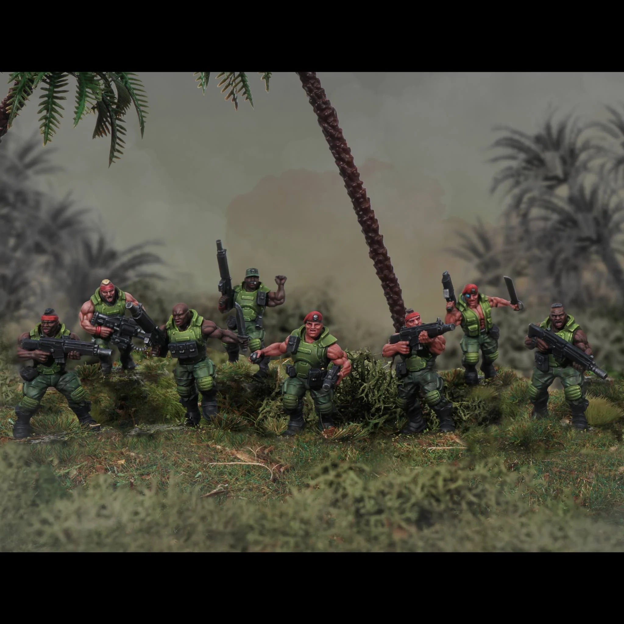 SpaceNam 28 mm Scale Model Plastic Figures Diorama Example