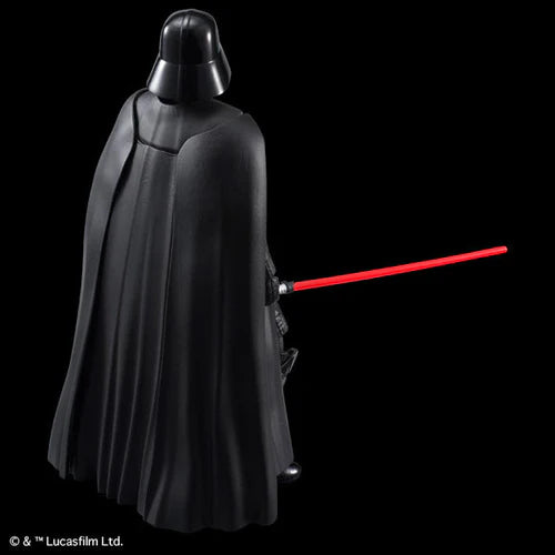 Bandai Spirits 1/12 Darth Vader model kit irear view standing pose with lightsaber