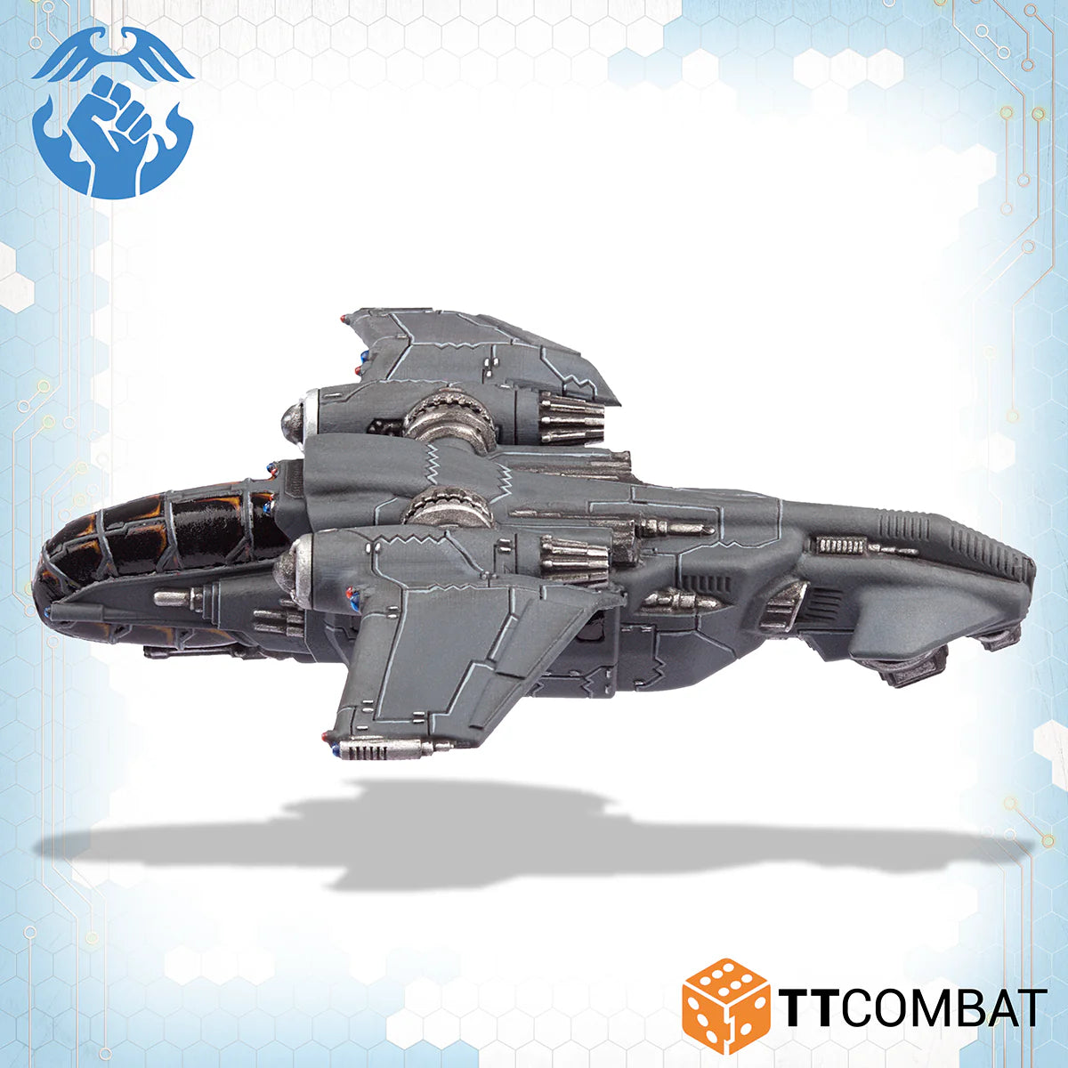 Dropzone Commander Resistance Swifthawk Tilt-Jets Left Side View