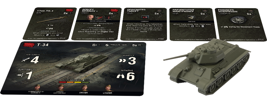 World of Tanks T-34 Tank Expansion Cards