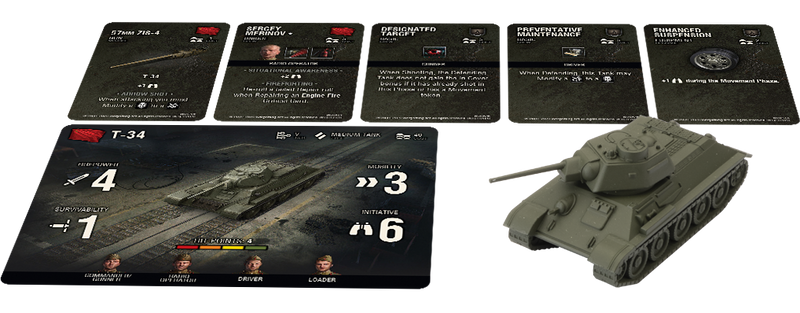 World of Tanks T-34 Tank Expansion Cards