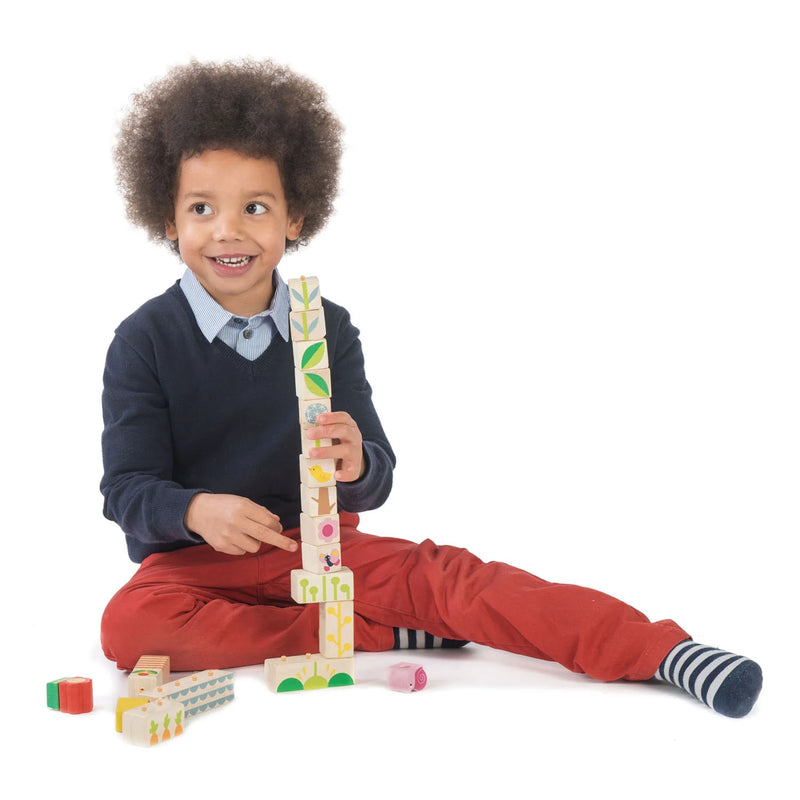 Garden Wooden Blocks Set At Play