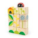 Garden Wooden Blocks Set Close Up