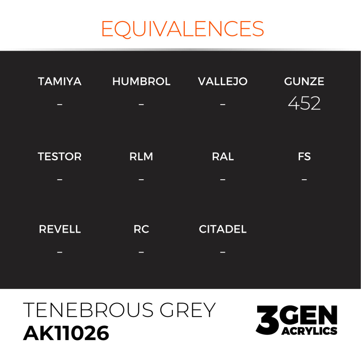 Leather And Buckles Acrylic Paint Set (Box of 6 Paints) Tenebrous Grey Equivalences