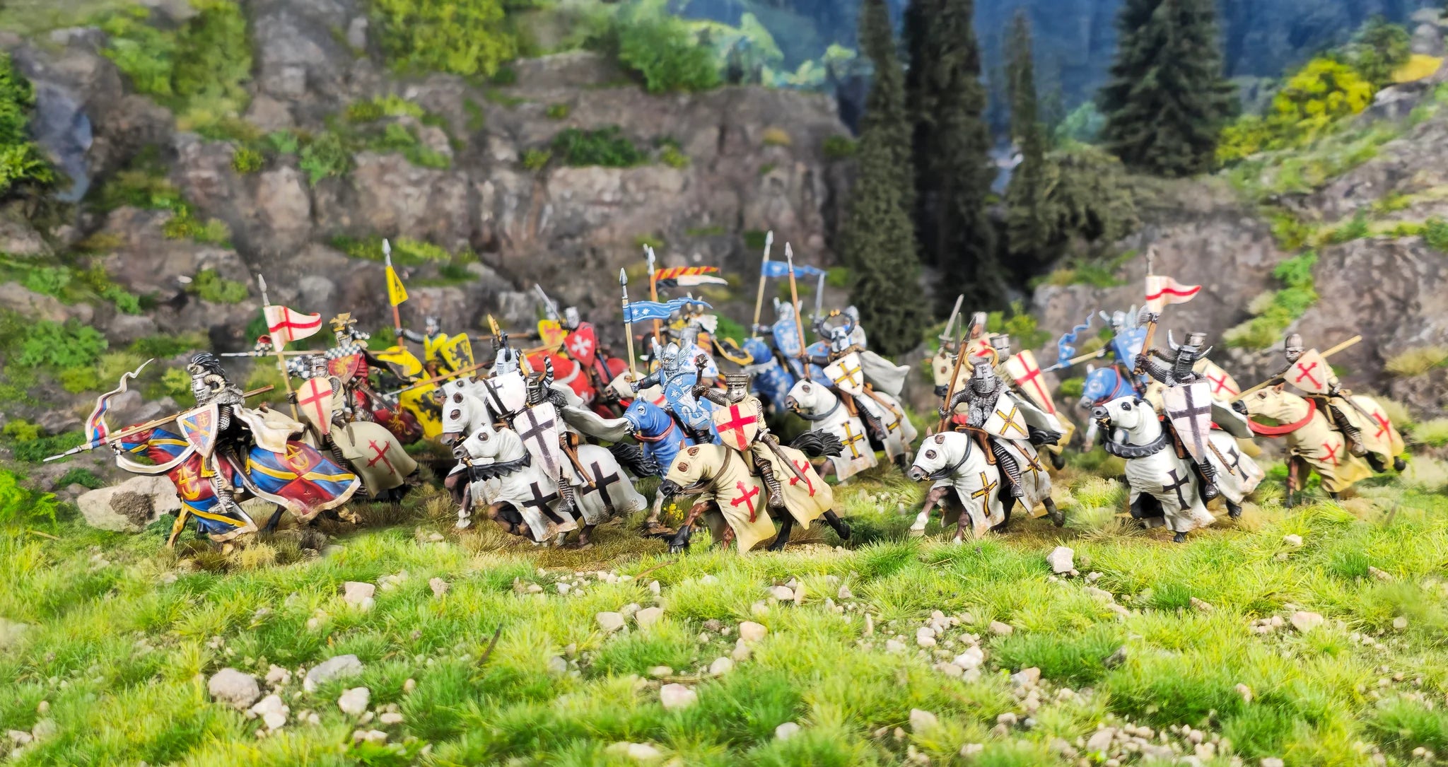 Teutonic Knights (Ordensstaat), 28 mm Scale Model Plastic Figures Fantasy Example