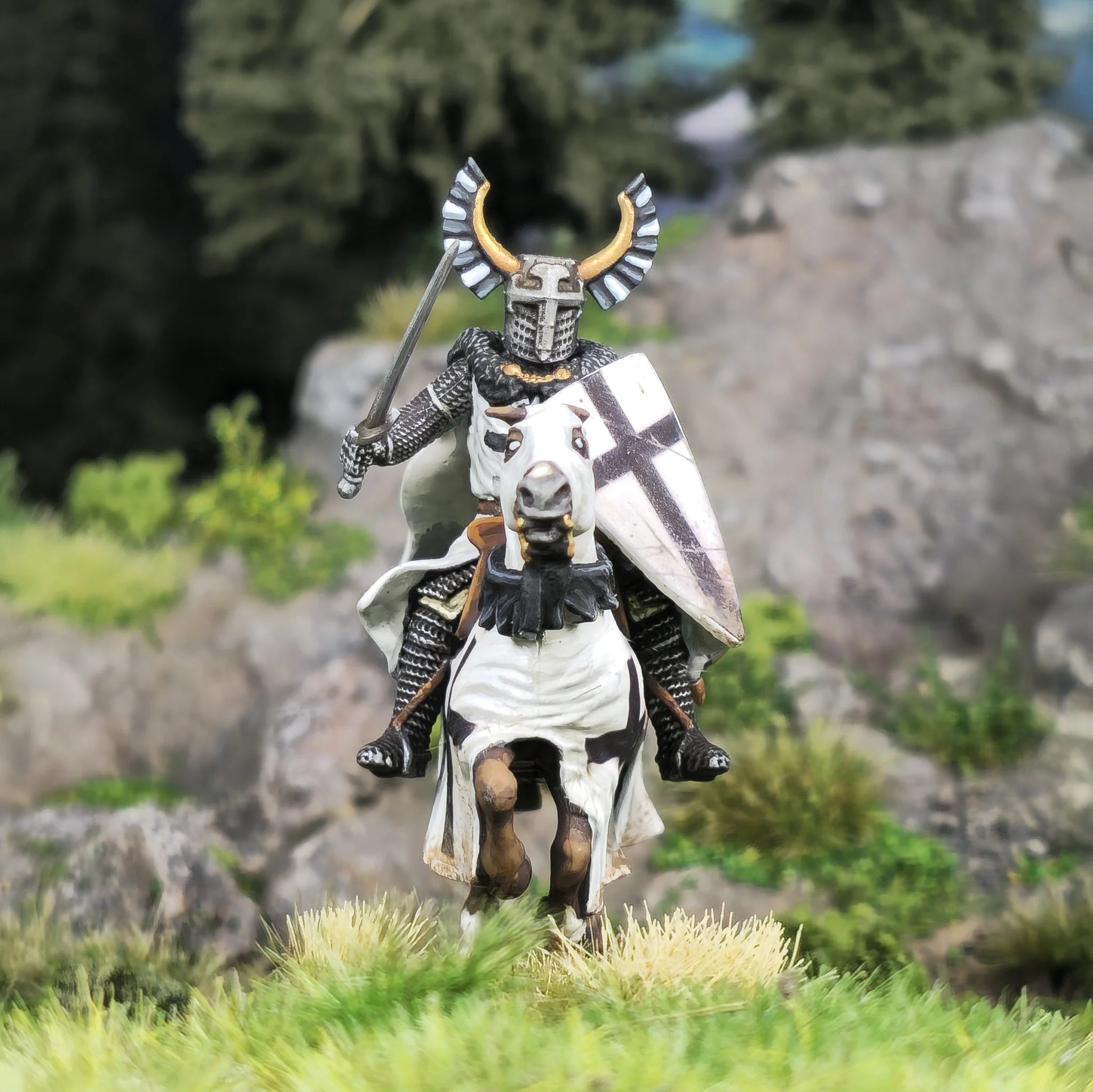 Teutonic Knights (Ordensstaat), 28 mm Scale Model Plastic Figures Solo Close Up