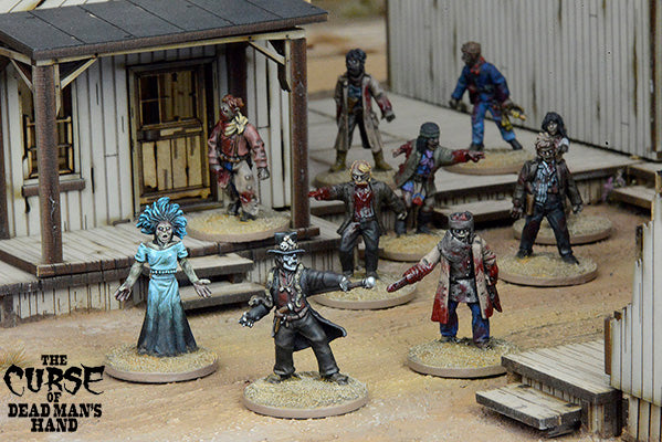 Dead Man’s Hand The Baron Boxed Gang 28 mm Scale Metal Figures Painted Example