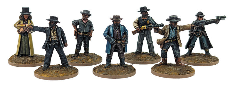 Painted Great Escape Games Dead Man’s Hand The Bucks 28mm Miniatures Display
