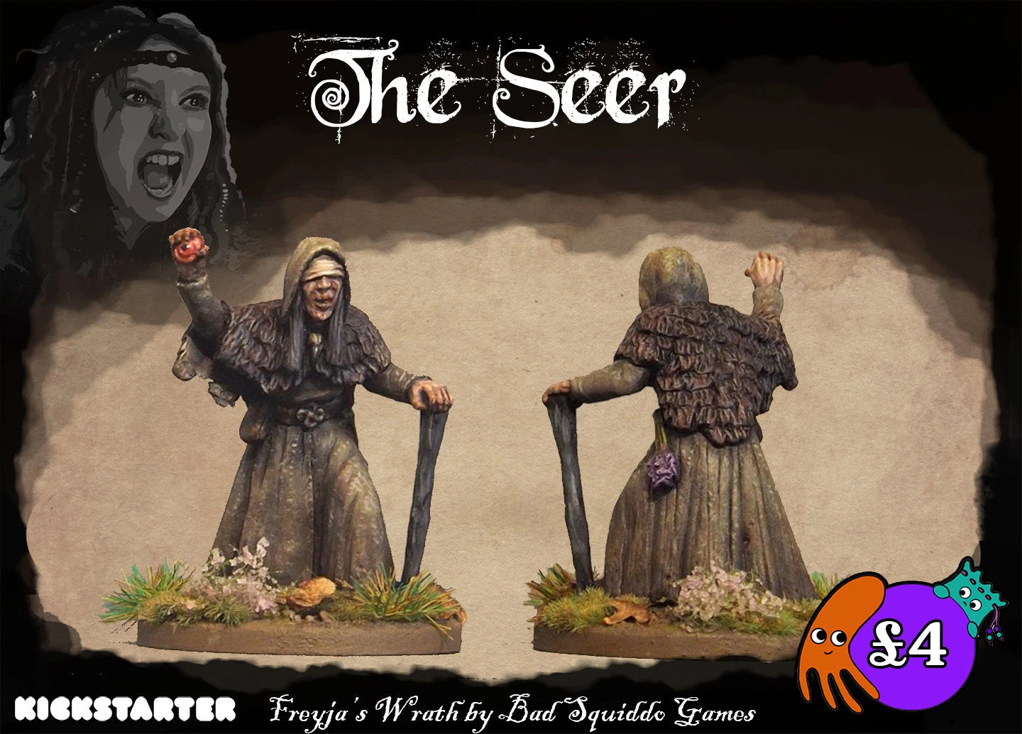 The Seer 28 mm Scale Model Metal Figure