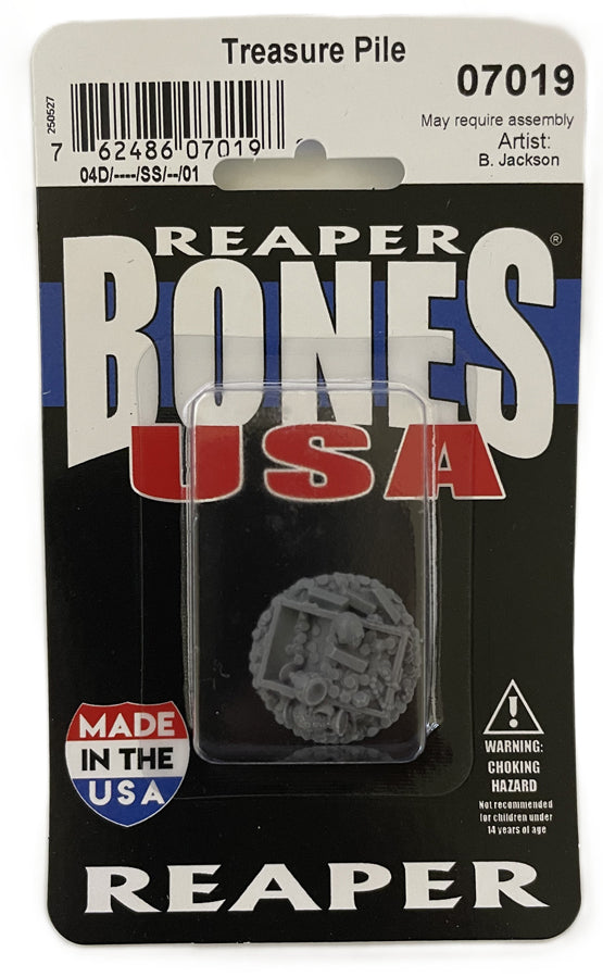 Reaper Miniatures Treasure Pile 28mm unpainted plastic Scenery Packaging