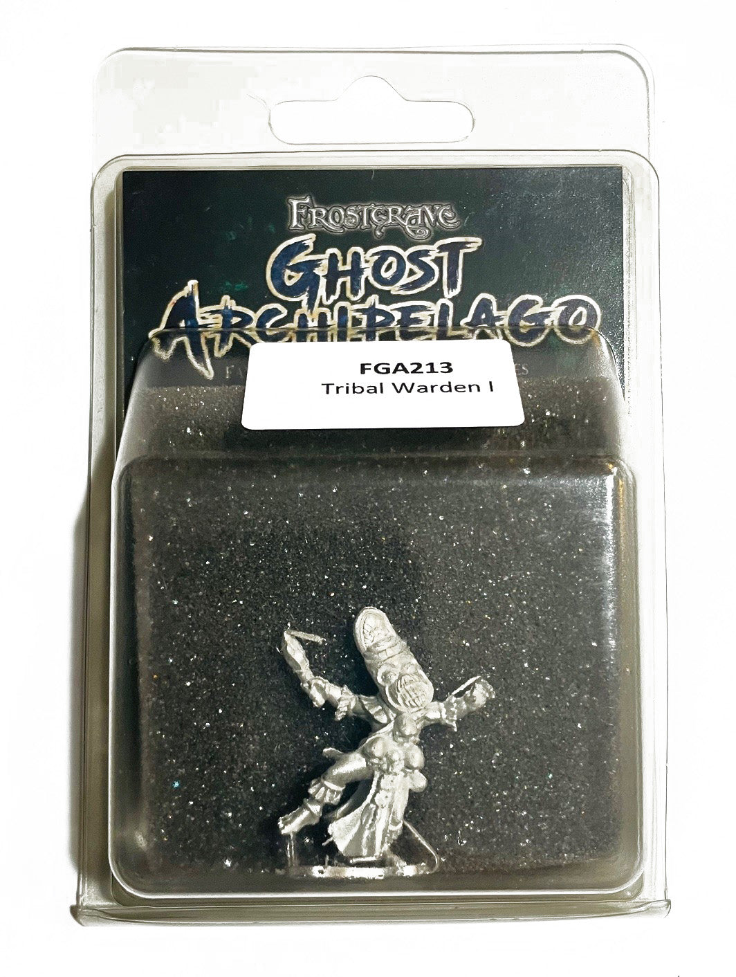 Frostgrave Ghost Archipelago Tribal Warden I, 28 mm Scale Model Metal Figure