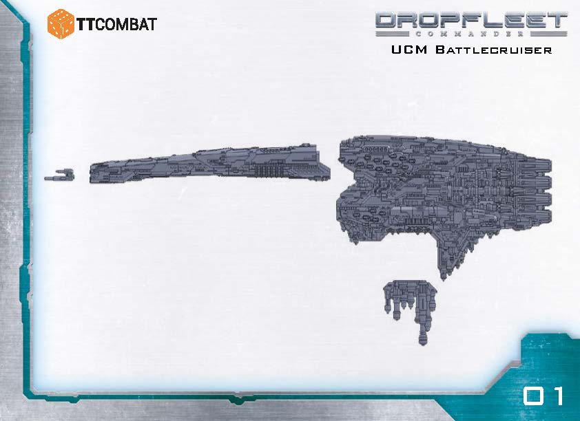Dropfleet Commander UCM Battlecruisers Instructions Page 1