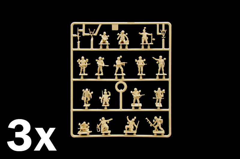 US Infantry WWII 1/72 Scale Plastic Figures Sprues