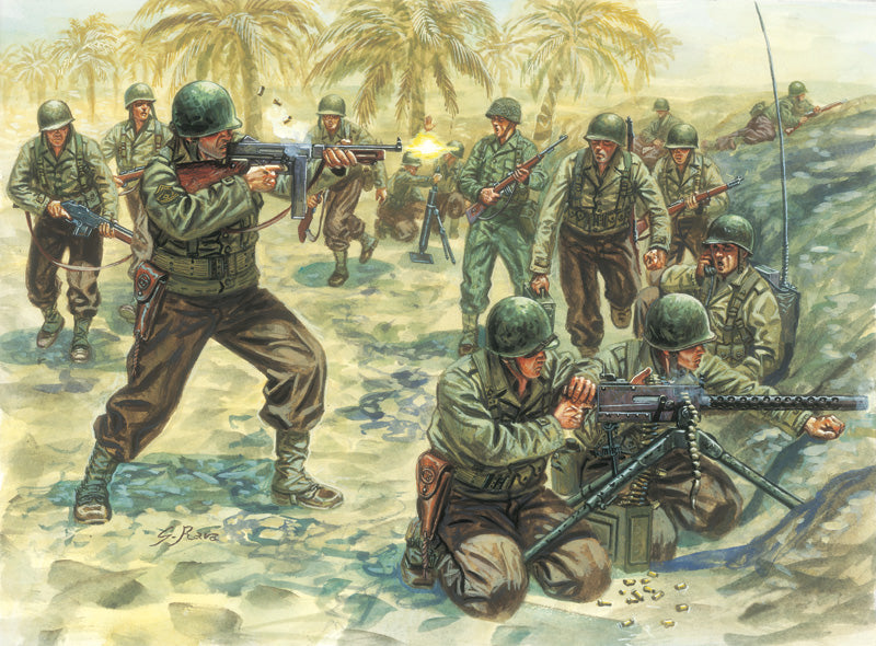 US Infantry WWII 1/72 Scale Plastic Figures Box Art