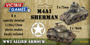 M4A1 Sherman, 1:144 (12 mm) Scale Model Plastic Kit (Set of 6)