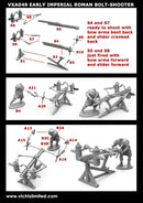 Early Imperial Roman Bolt-Shooter, 28 mm Scale Model Plastic Figures Assembly Instructions