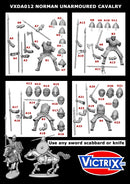 Norman Unarmored Cavalry, 28 mm Scale Model Plastic Figures Figure Options