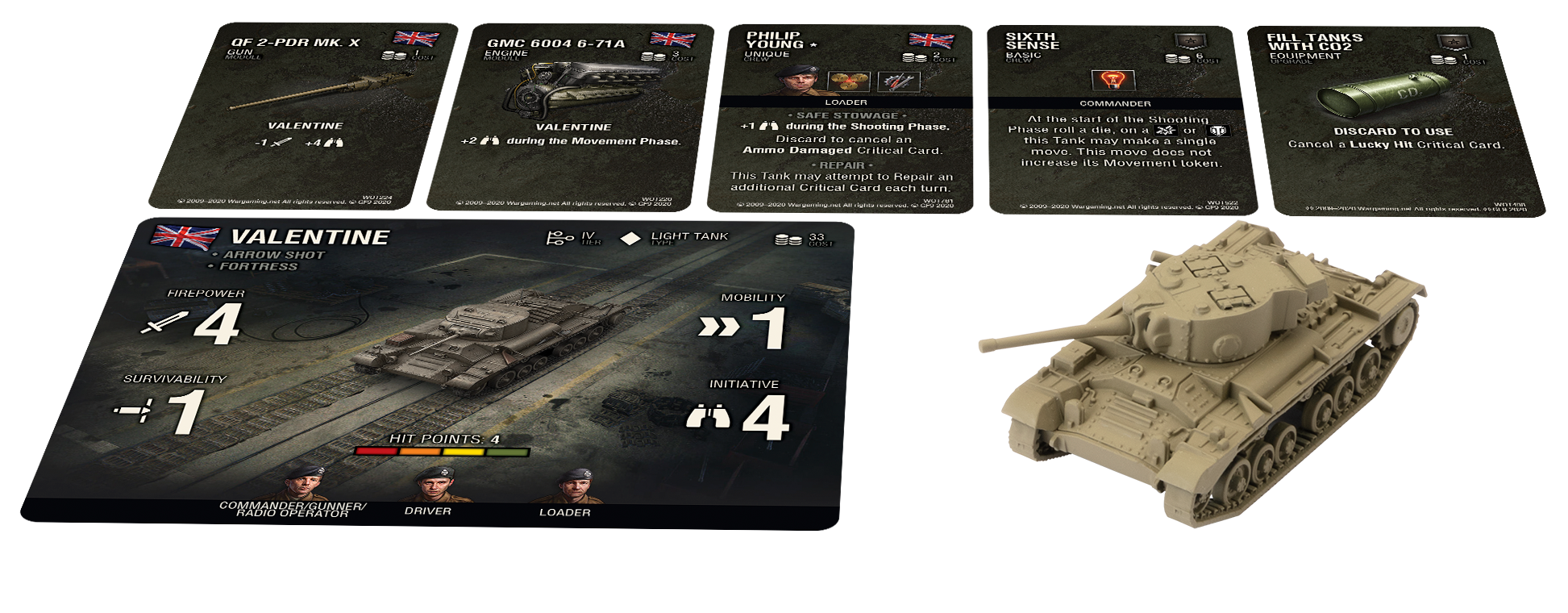 World of Tanks Valentine Wave I Expansion Cards