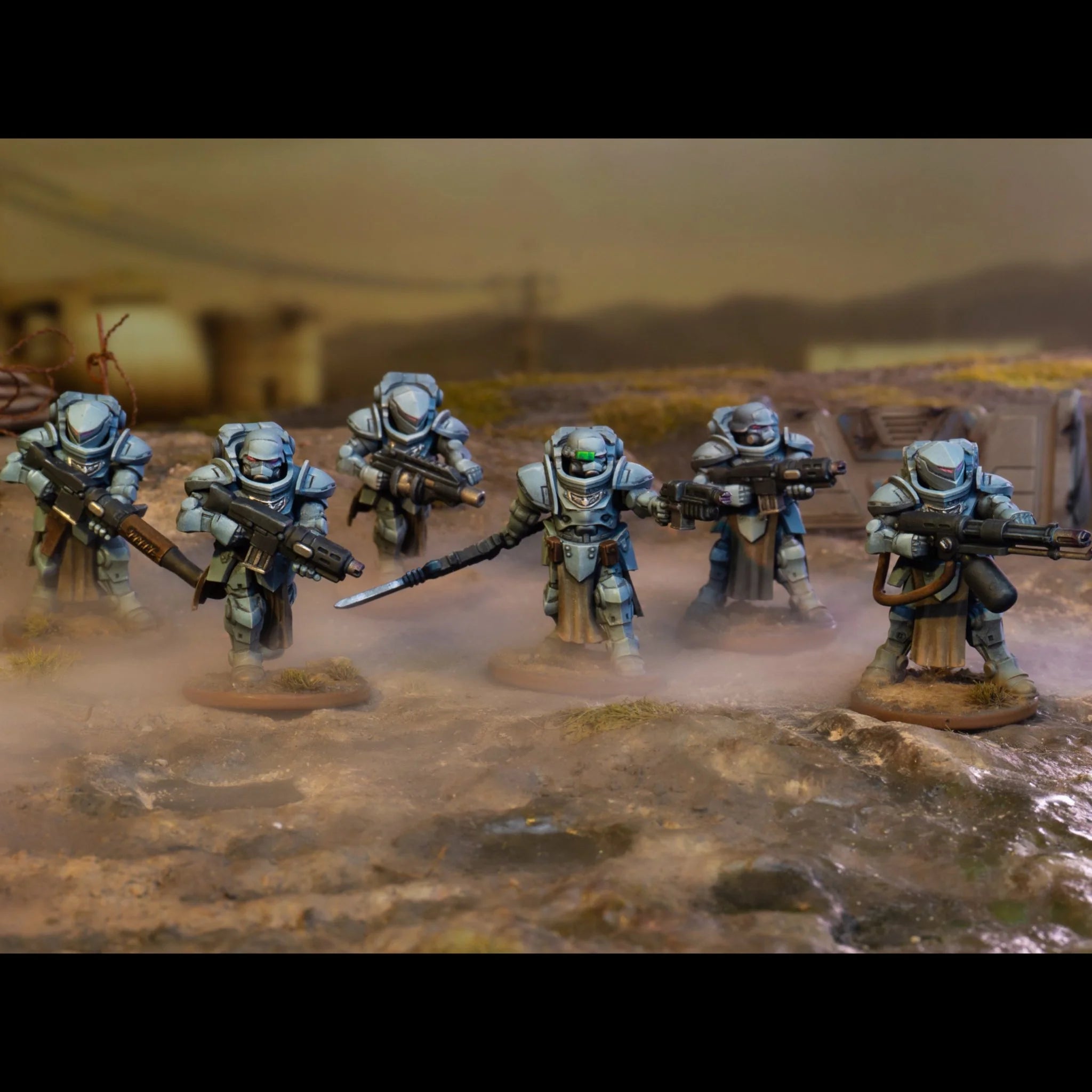 Valkir Heavy Troopers, 28 mm Scale Model Plastic Figures Painted Example