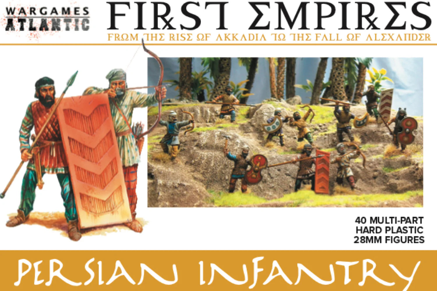 Persian Infantry, 28 mm Scale Model Plastic Figures