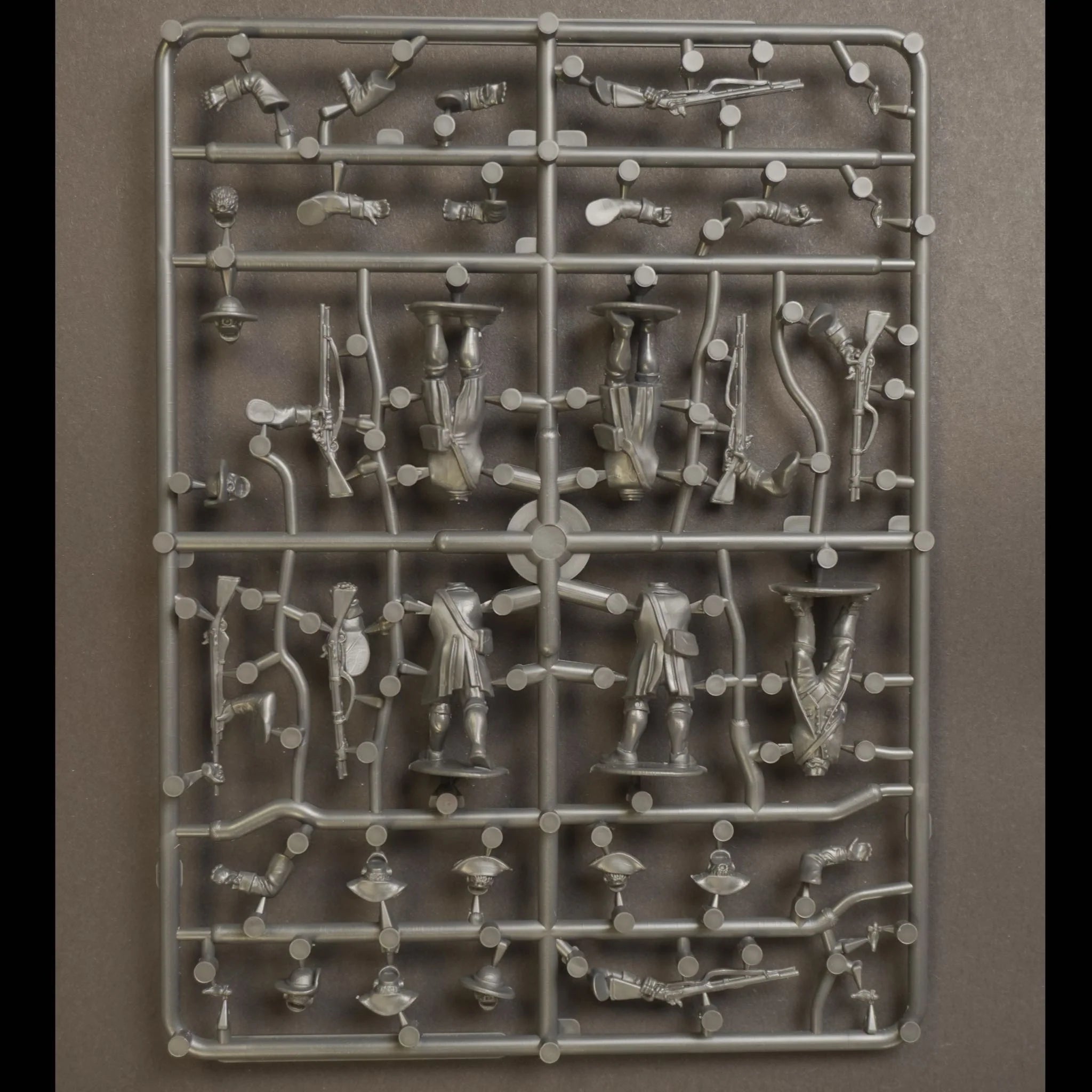 WGA The Age of Reason 28mm Minutemen sprue with multi-pose parts back