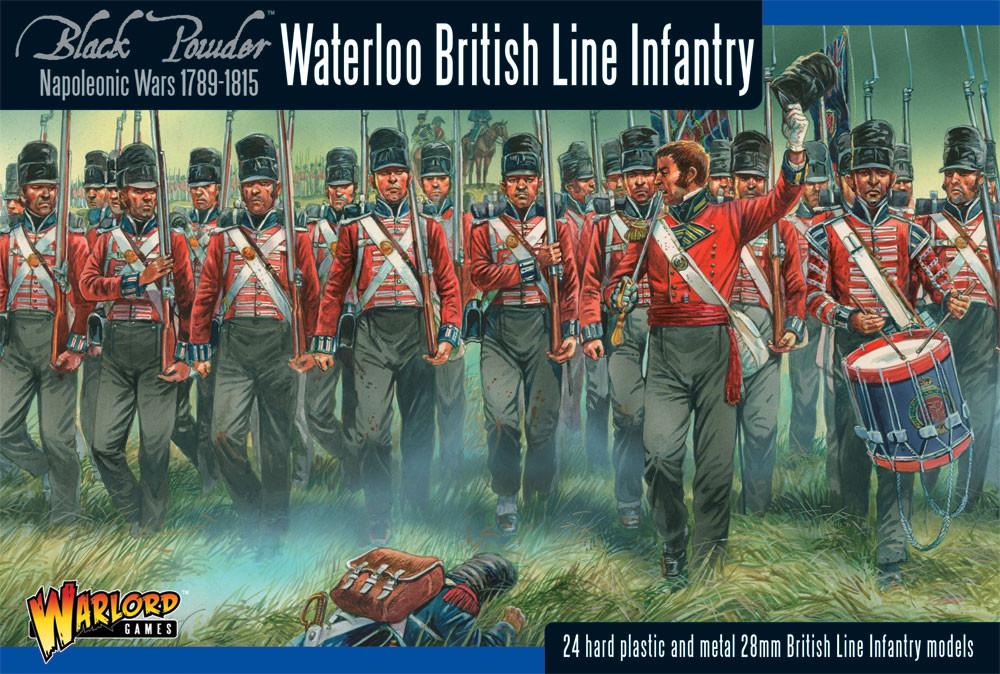 Black Powder Napoleonic Wars British Line Infantry (Waterloo), 28 mm Scale Model Figures