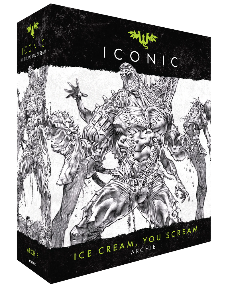 Malifaux (M3E) Iconic “Ice Cream, You Scream – Archie”, 32 mm Scale Model Plastic Figure