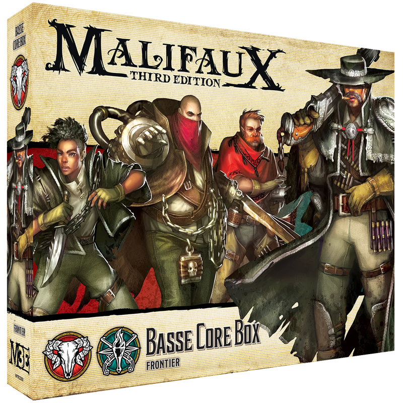 Malifaux (M3E) The Guild/Explorer’s Society “Master Cornelius Basse” Core Set, 32 mm Scale Model Plastic Figures