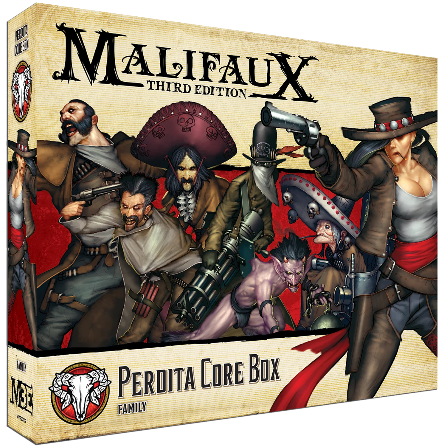 Malifaux (M3E) The Guild “Master Perdita Ortega” Core Set, 32 mm Scale Model Plastic Figures