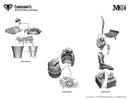 Malifaux (M3E) The Guild “Always Watching” 32 mm Scale Model Plastic Figures Camerabots Instructions