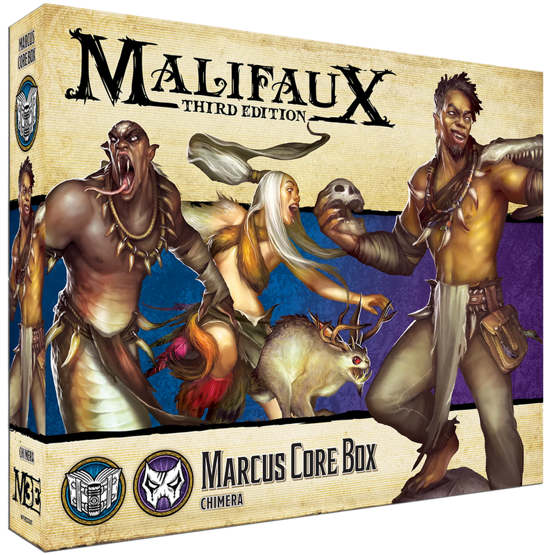Malifaux (M3E) The Arcanists “Marcus Core Box”, 32 mm Scale Model Plastic Figures